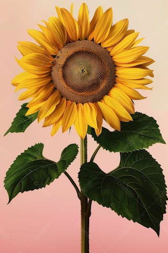 Uma flor girassol amarelo, natureza