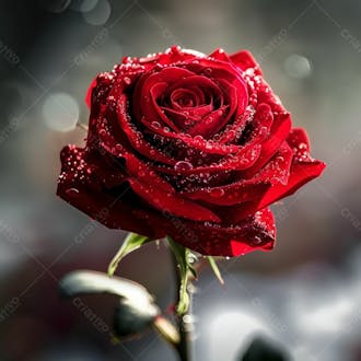 Uma linda rosa vermelha