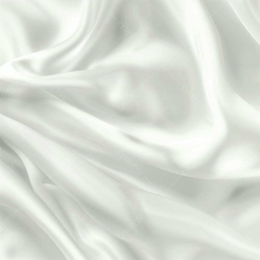 Tecido de seda branco texturado