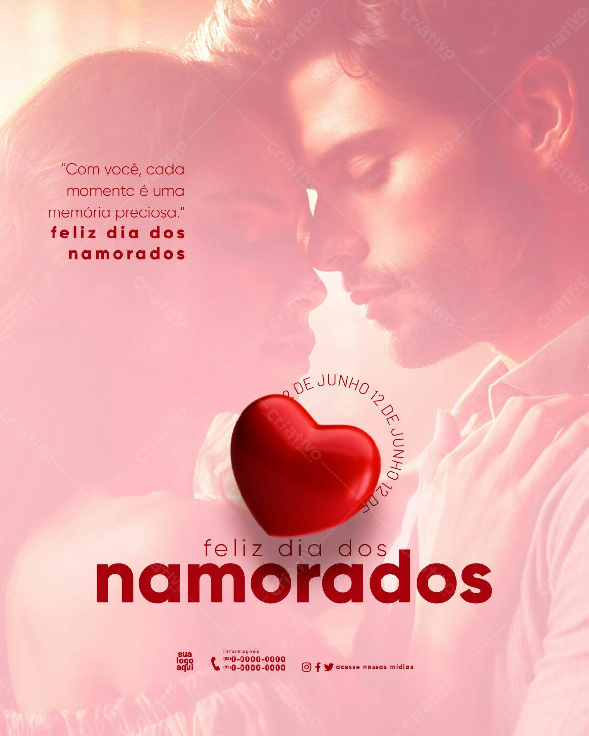 Flyer Dia dos Namorados PSD Editável