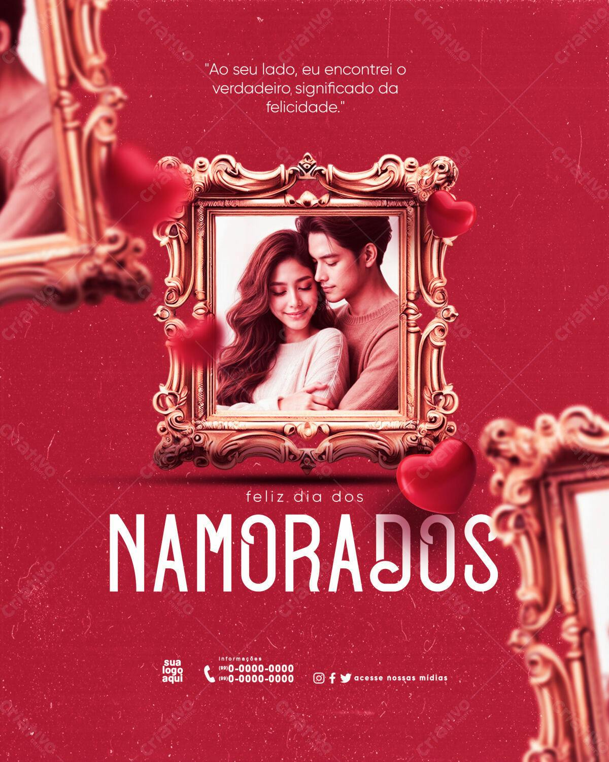 Flyer Dia dos Namorados PSD Editável
