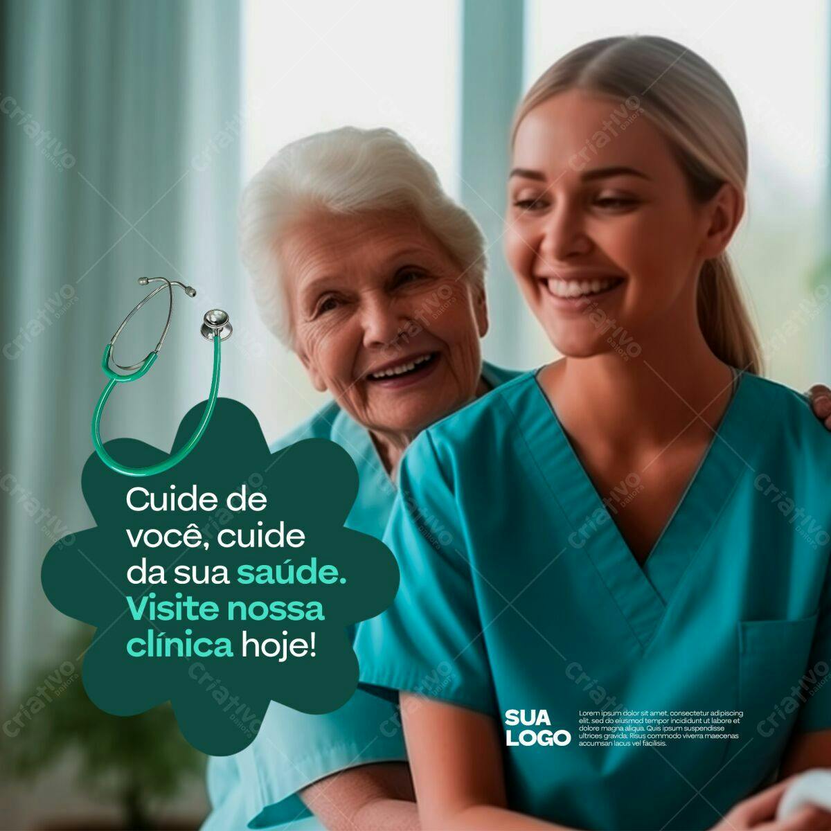 Post para Clínica Médica PSD Editável