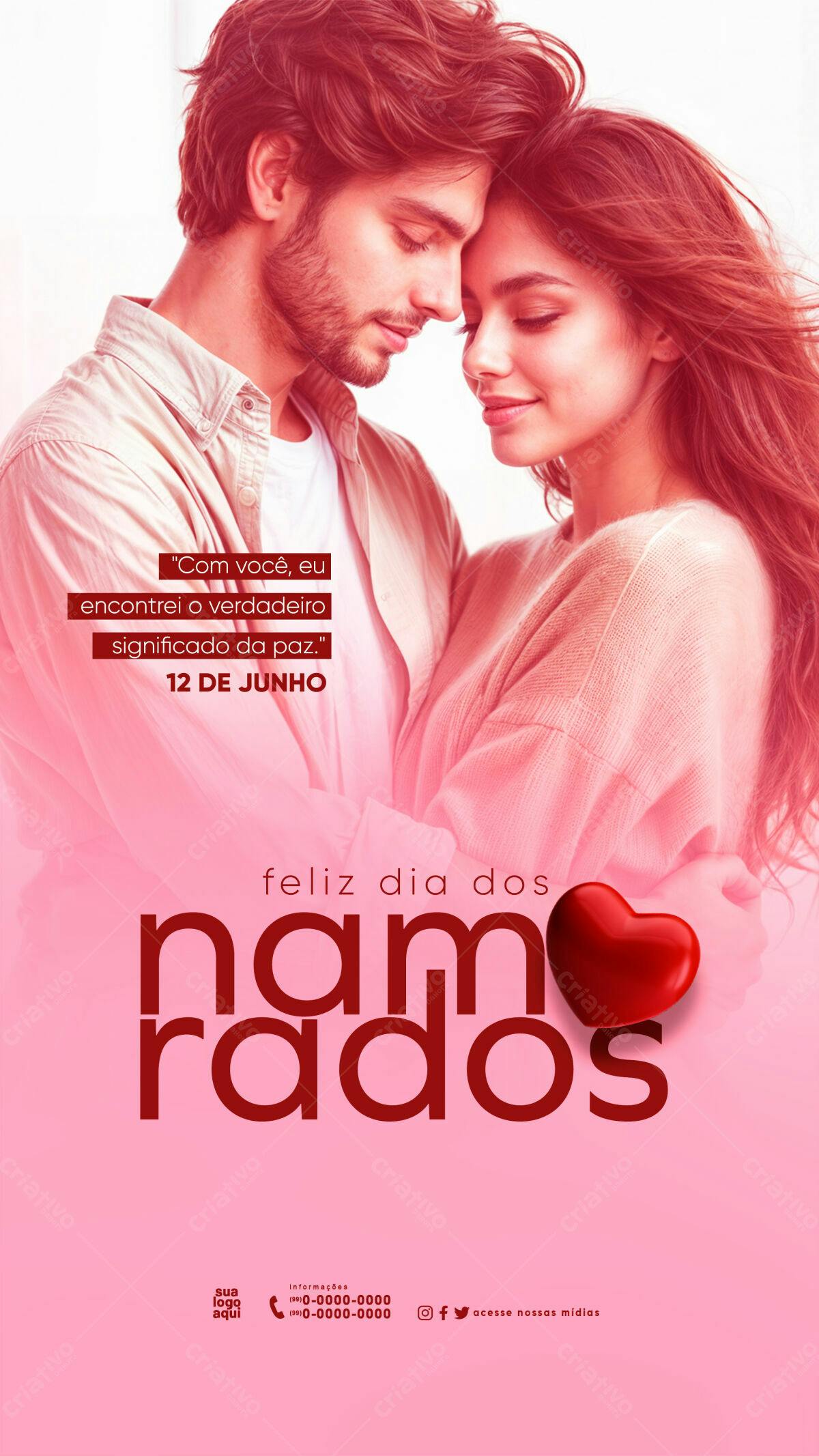 Flyer Dia dos Namorados PSD Editável