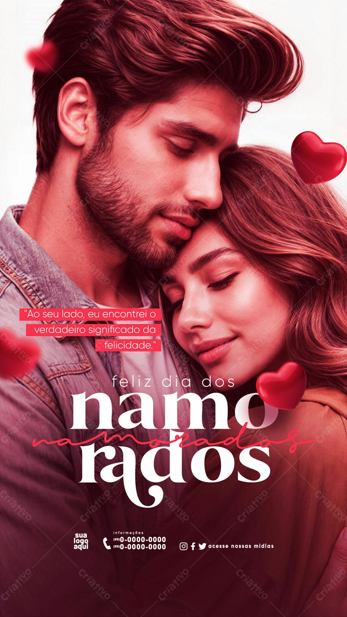 Flyer Dia dos Namorados PSD Editável