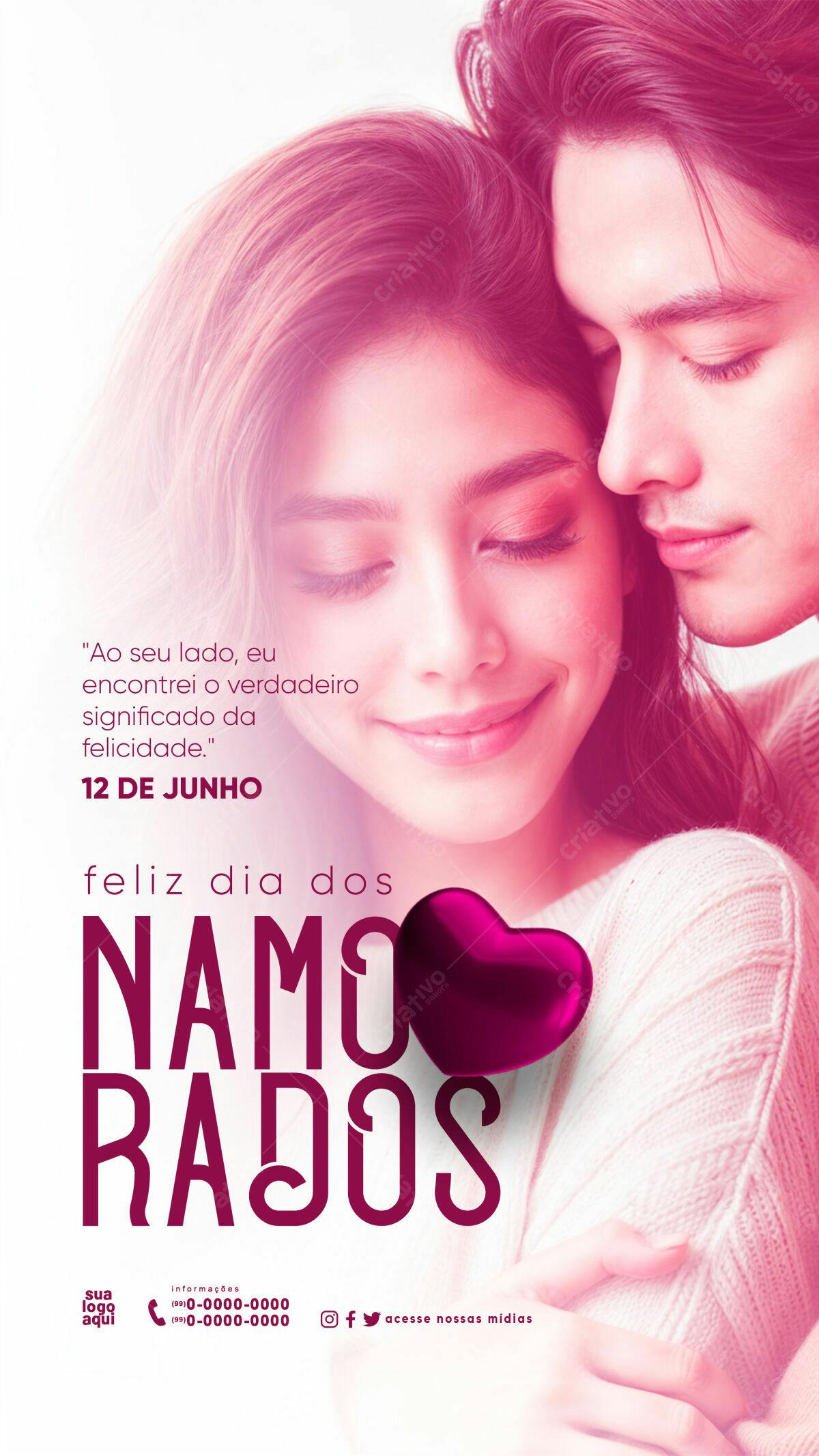 Flyer Dia dos Namorados PSD Editável