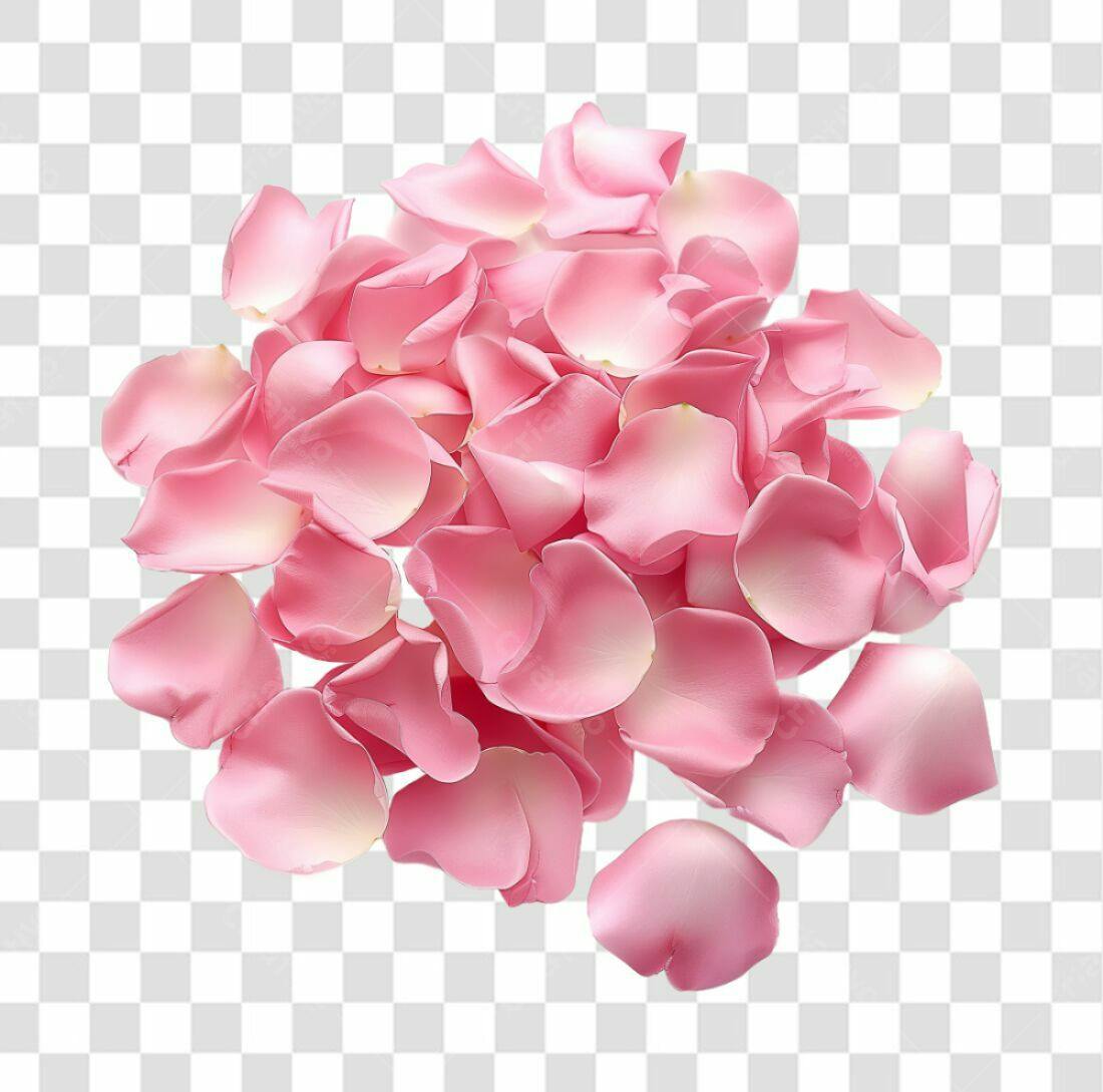 Decoração Romântica Rosas PNG com fundo transparente