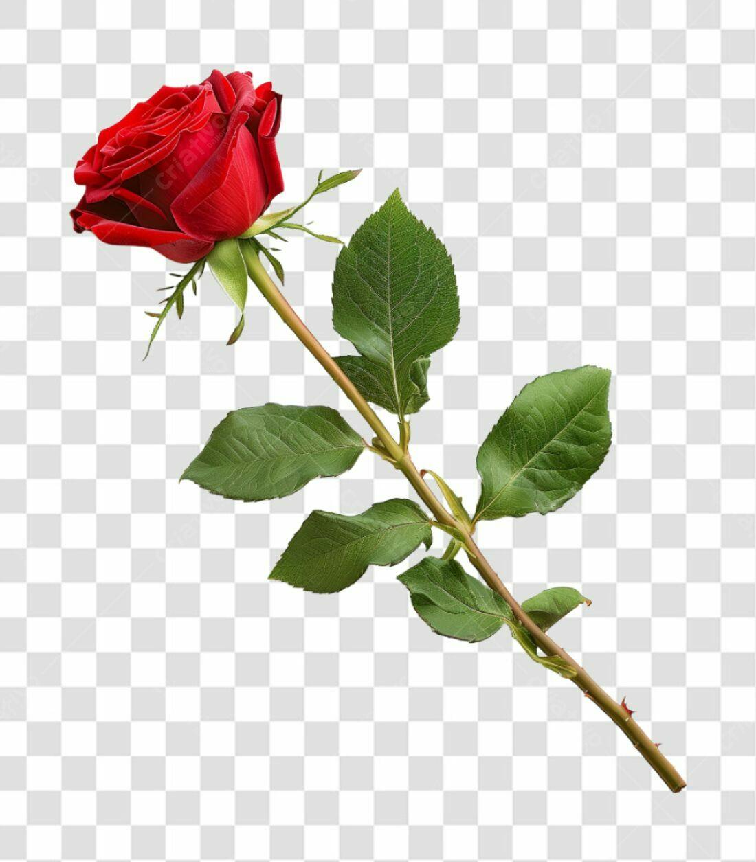 Icone Rosa Vermelha PNG com fundo transparente