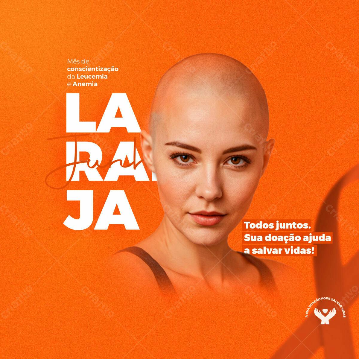 Post para Campanha de Conscientização da Leucemia e Anemia PSD Editável