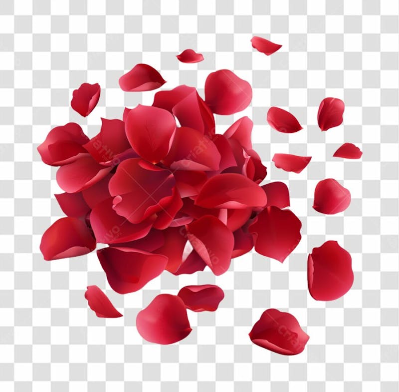 Petalas de flores da rosa vermelha