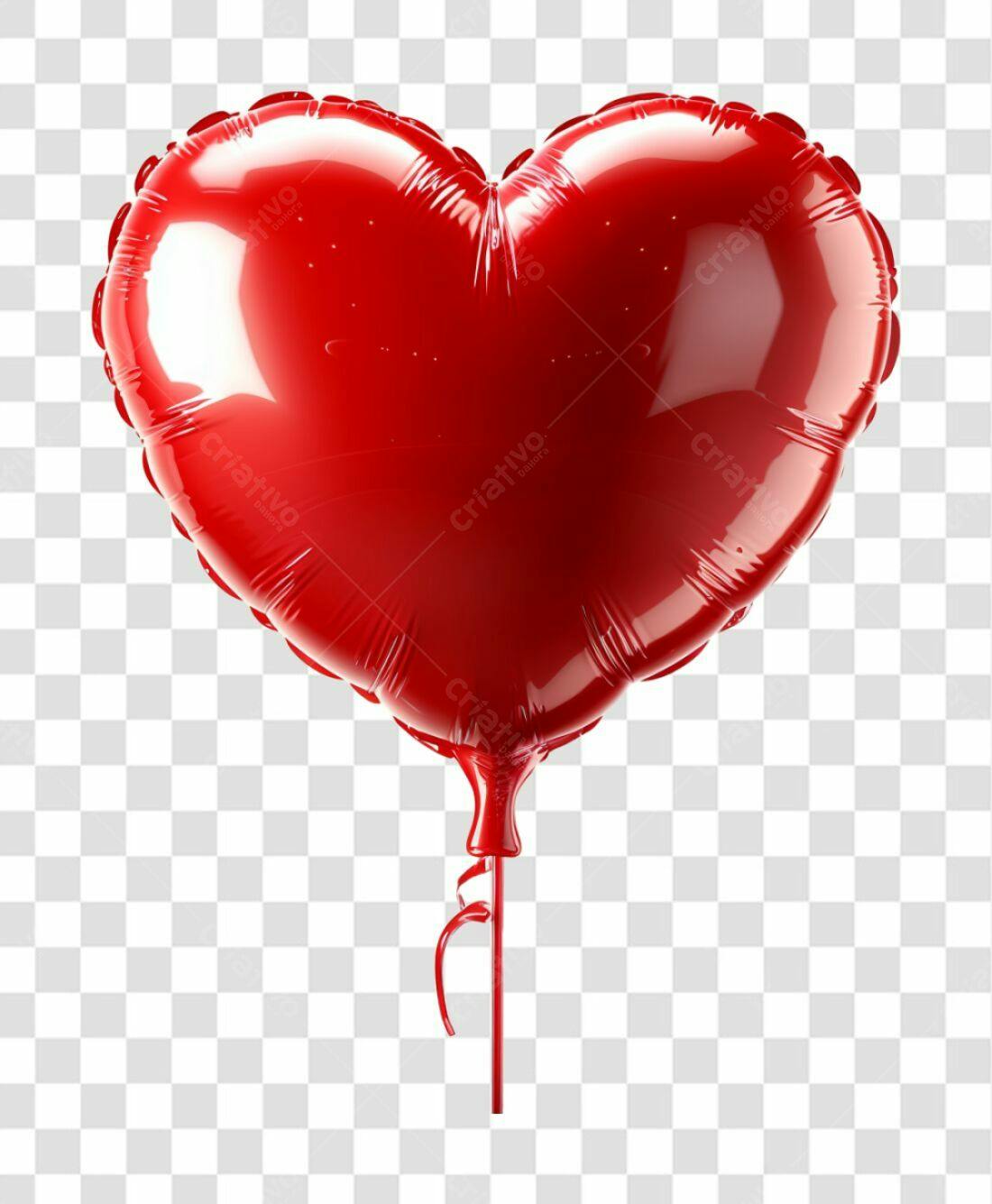 Icone Dia dos Namorados Balão Vermelho PNG com fundo transparente