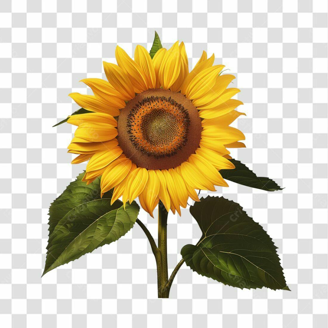 Icone Girassol PNG com fundo transparente