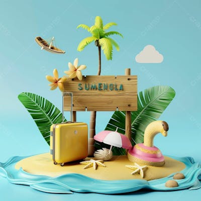 Praia Barco Em Uma Ilha