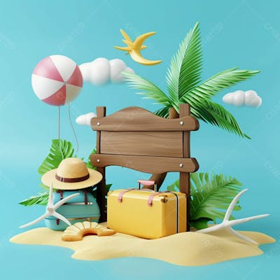 Praia Barco Em Uma Ilha