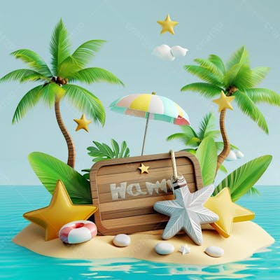 Praia Barco Em Uma Ilha