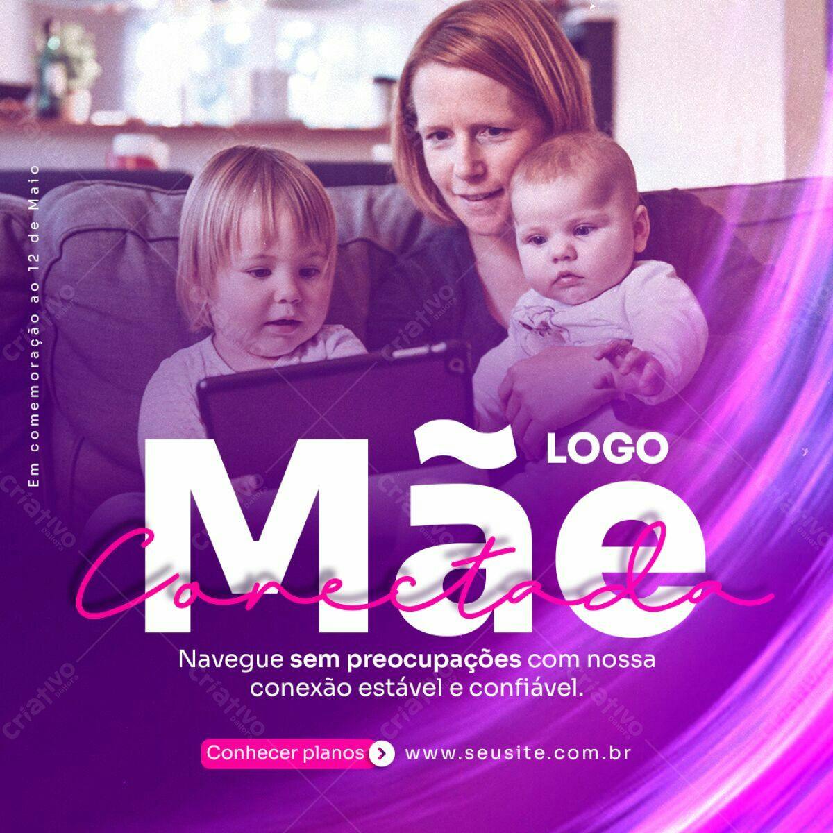 Banner Dia das Mães PSD Editável
