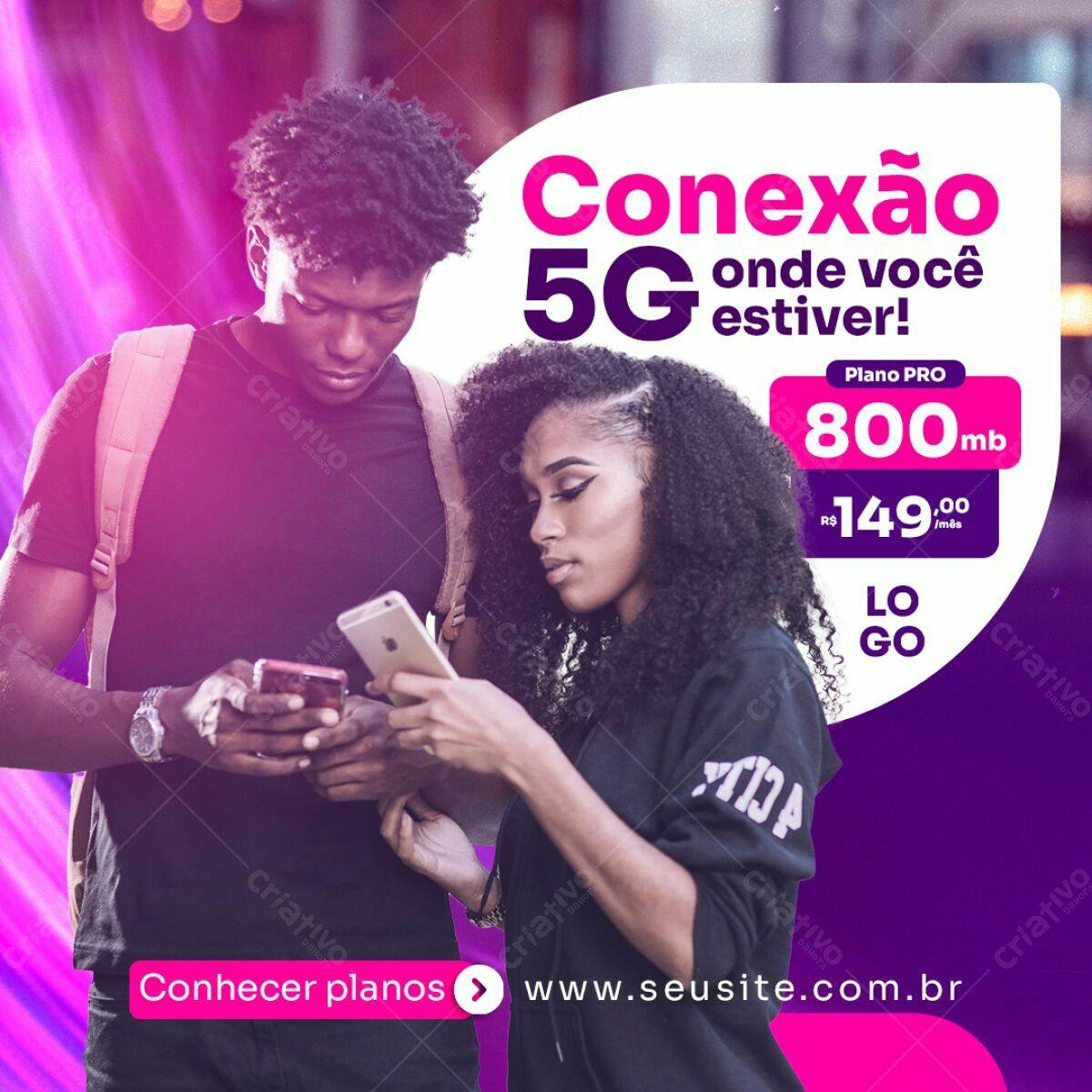 Publicidade Conexão 5G PSD Editável