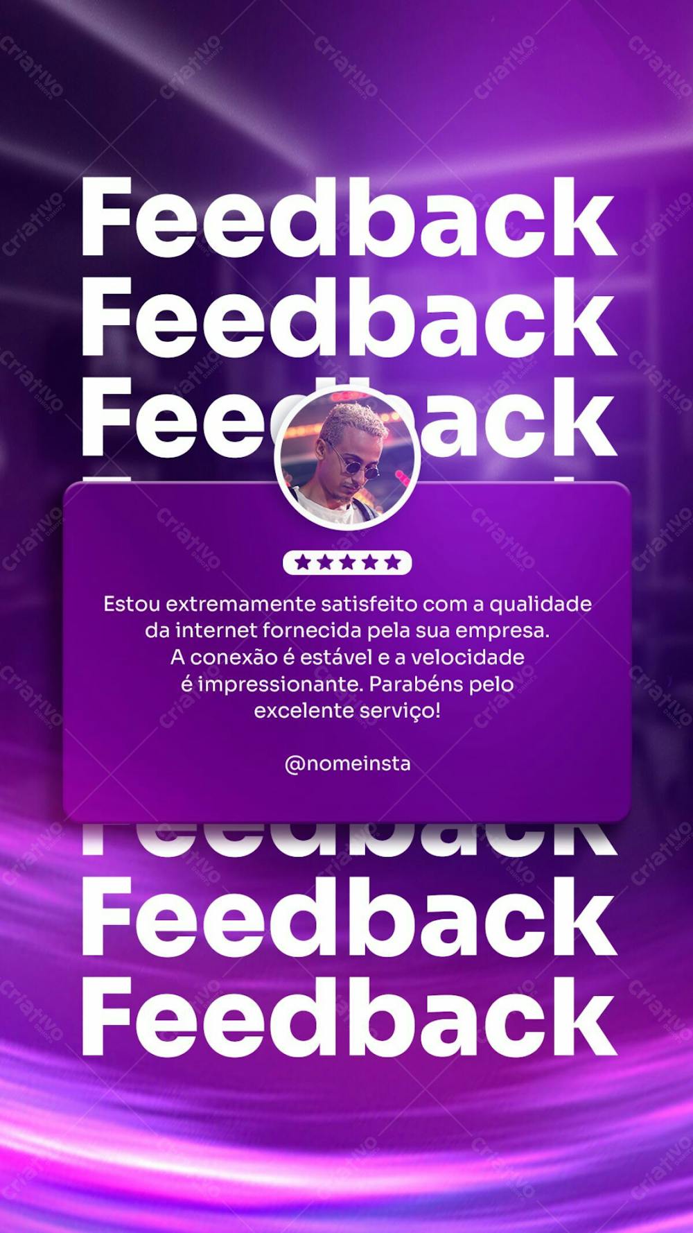 Stories Provedor De Internet Social Media Post Feedback De Cliente