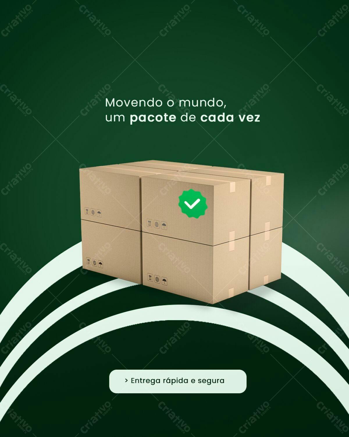 Postagem para Redes Sociais Logística PSD Editável
