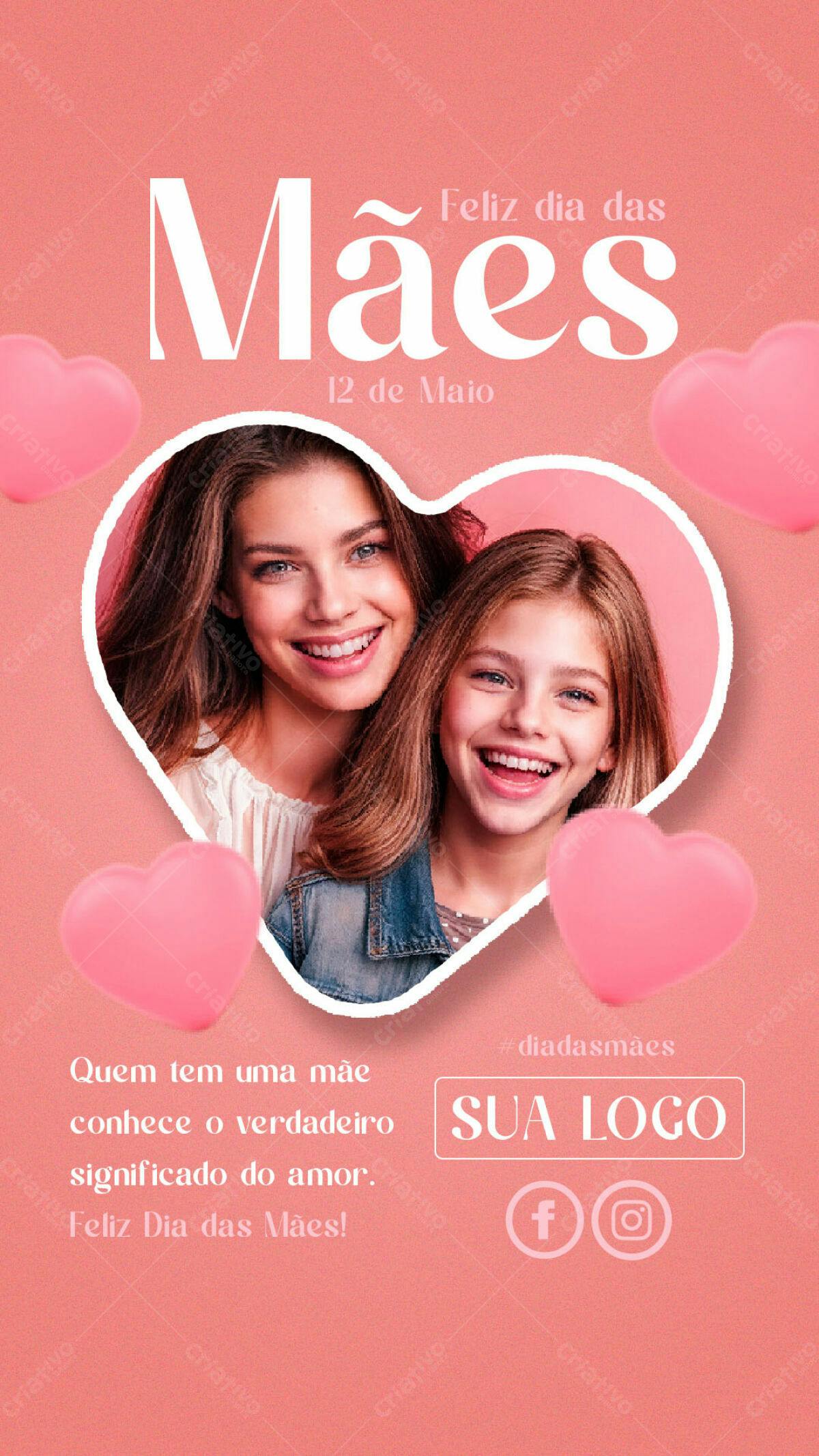 Flyer Dia das Mães PSD Editável