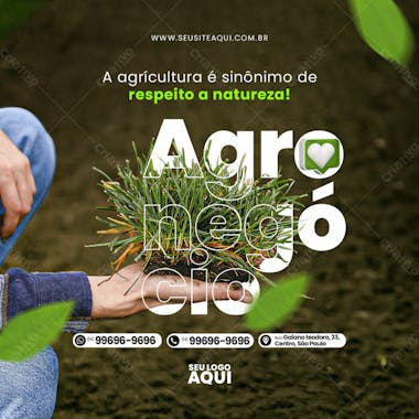 Feed quadrado agronegocio agropecuaria socail media