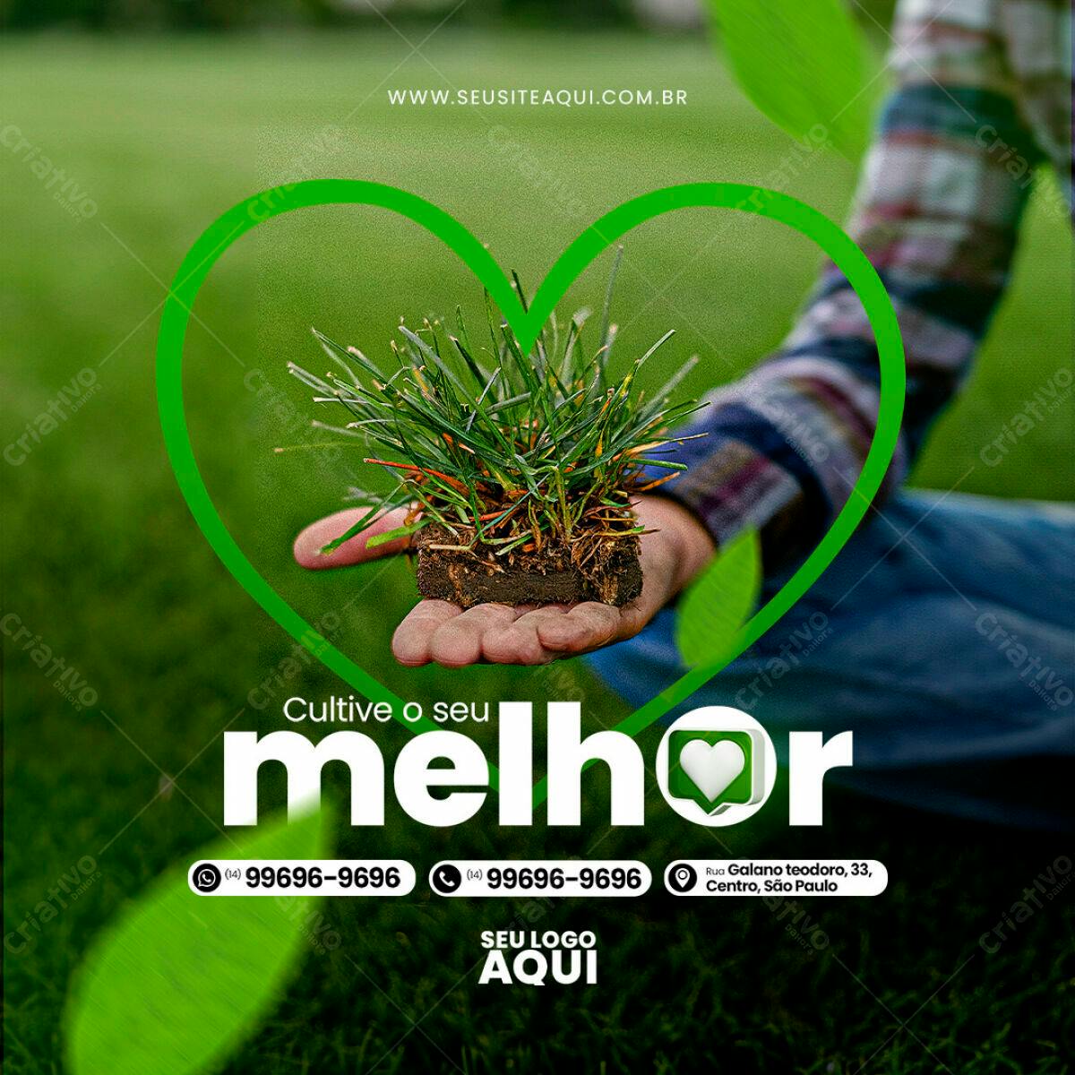 Post para Cultivo do seu Melhor PSD Editável