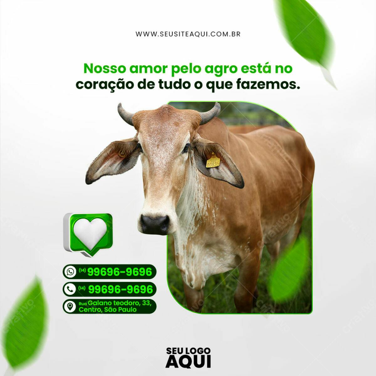 Post para Agro PSD Editável
