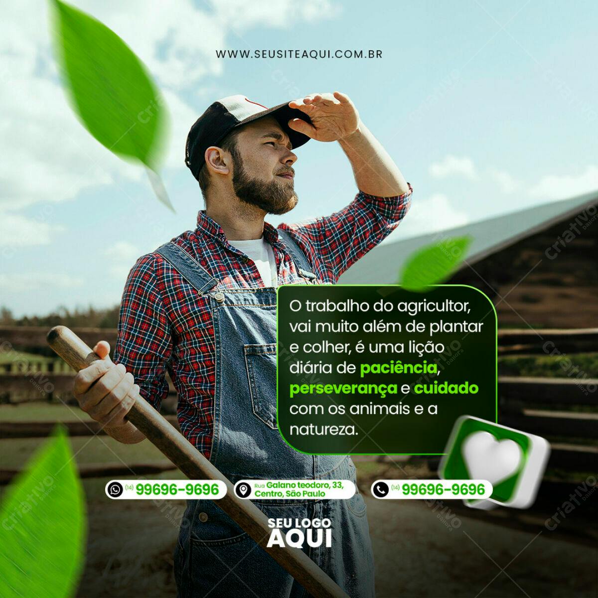 Post para Agricultura PSD Editável