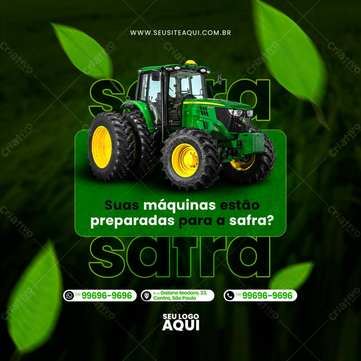 Flyer para Safra Agrícola PSD Editável