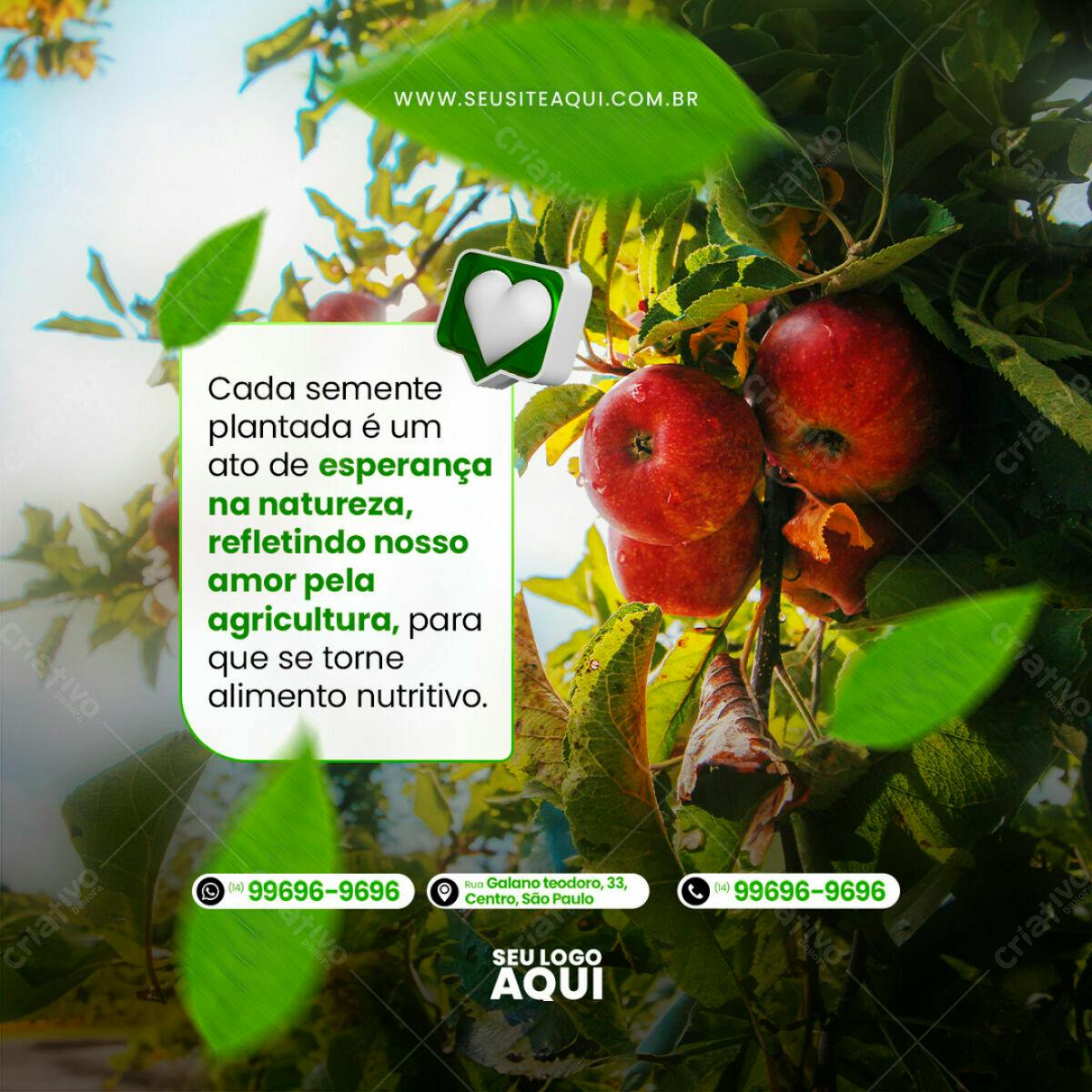 Post para Agricultura PSD Editável