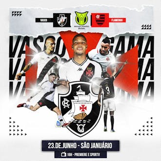 Flyer esportivo brasileirão vasco