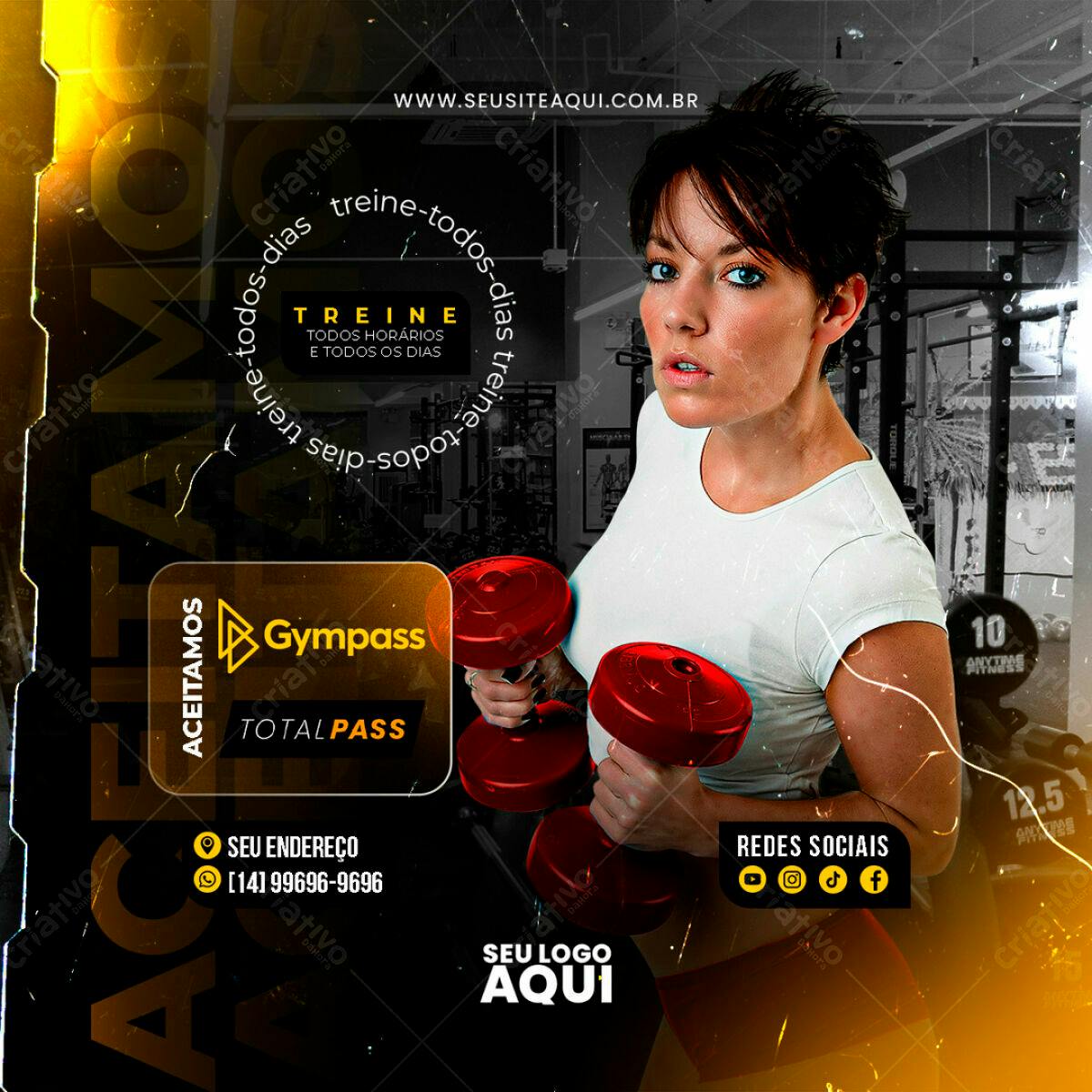 Flyer Academia PSD Editável