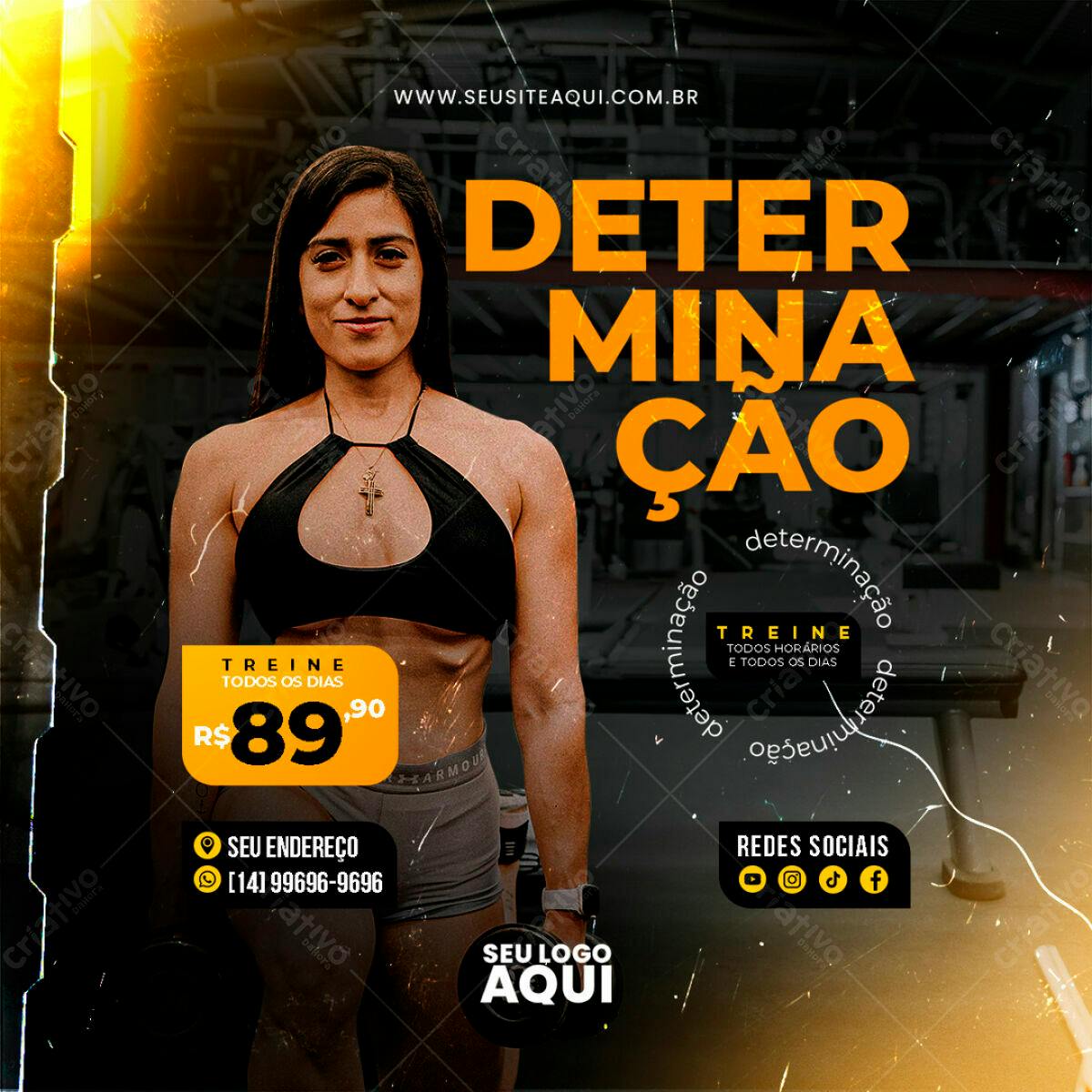 Flyer Academia PSD Editável