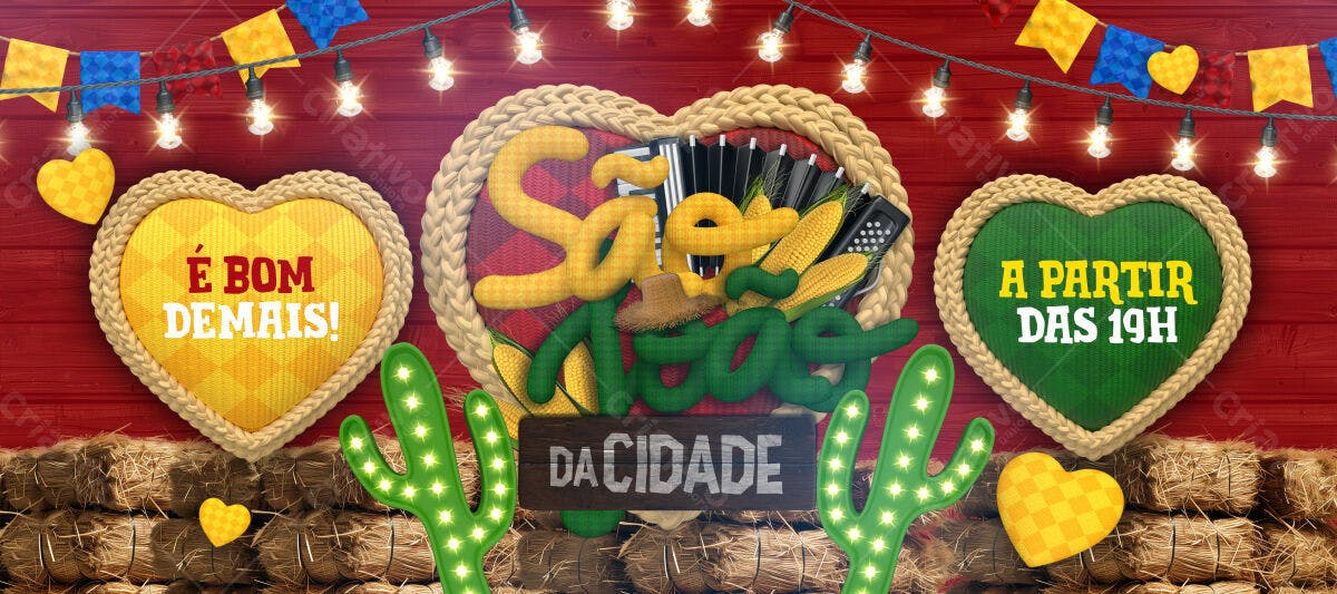 Flyer Festa Junina PSD Editável