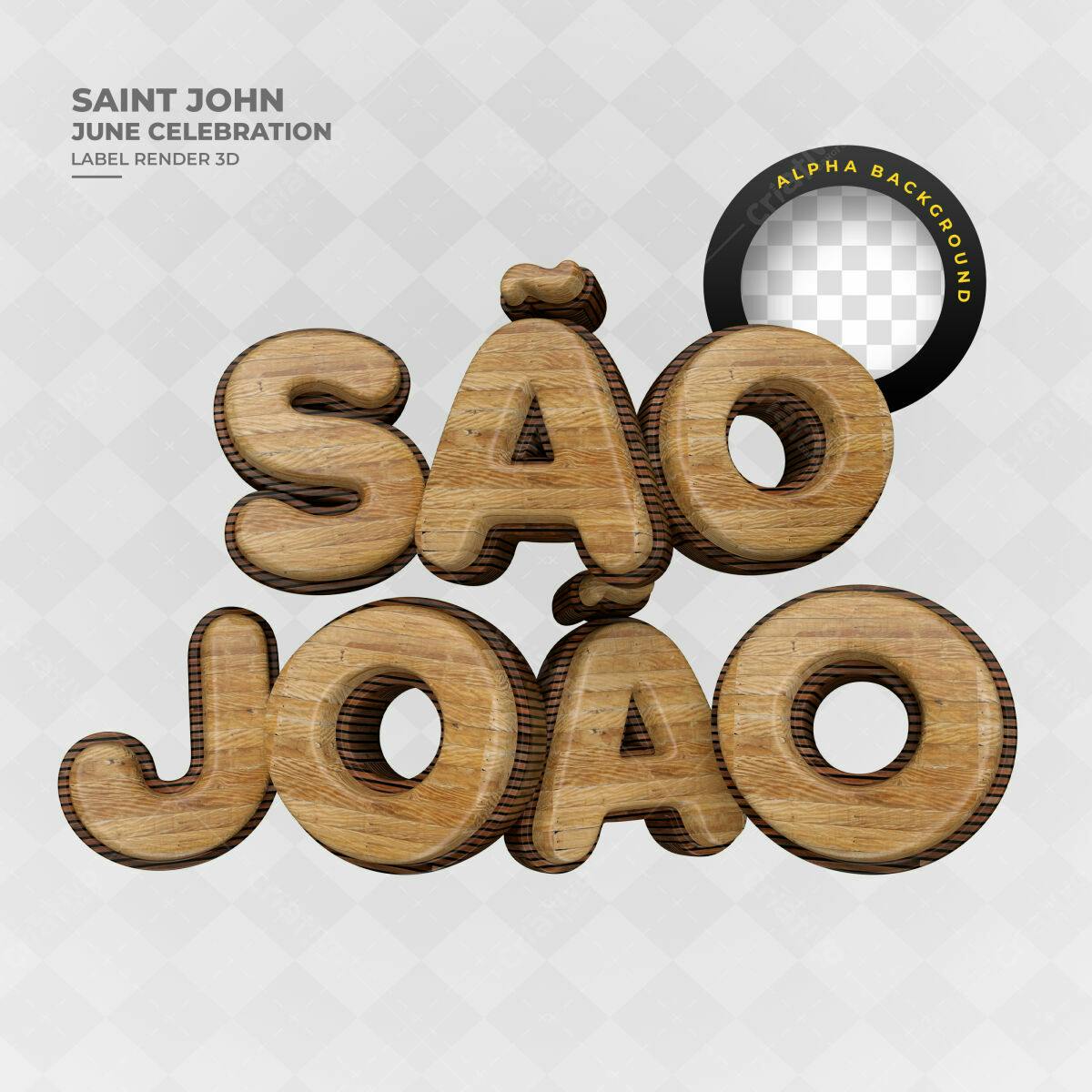 Label para Festa Junina PSD Editável