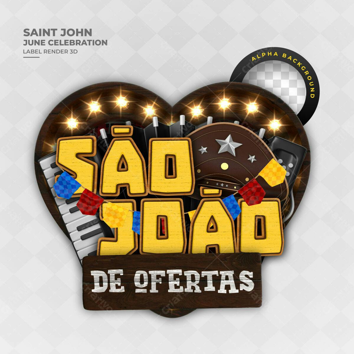 Flyer para Festa Junina PSD Editável
