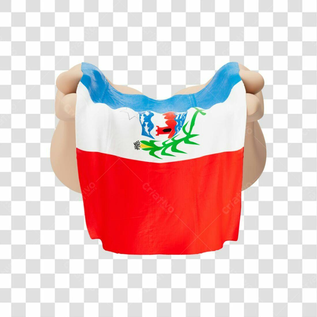Bandeira Guadalupe PNG com fundo transparente