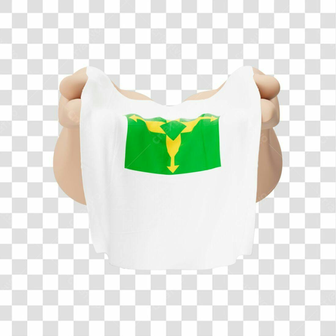 Icone Eleições Brasil Verde Amarelo PNG com fundo transparente