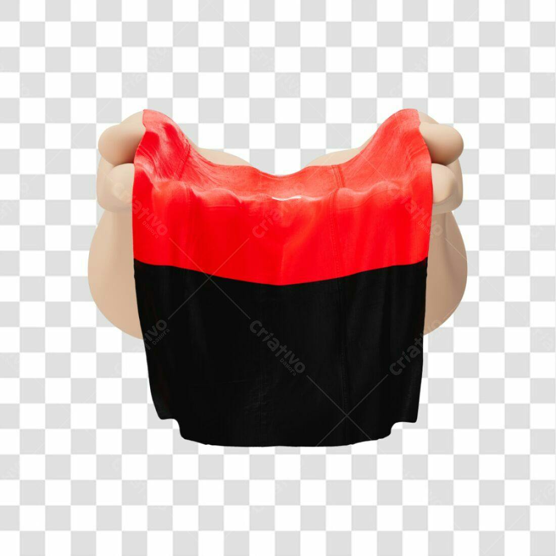 Icone Fita Vermelha e Preta PNG com fundo transparente