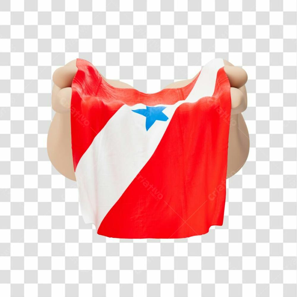 Mãos Com Bandeira Do Estado De Pará Simbolizando Solidariedade Com Fundo Transparente Copiar