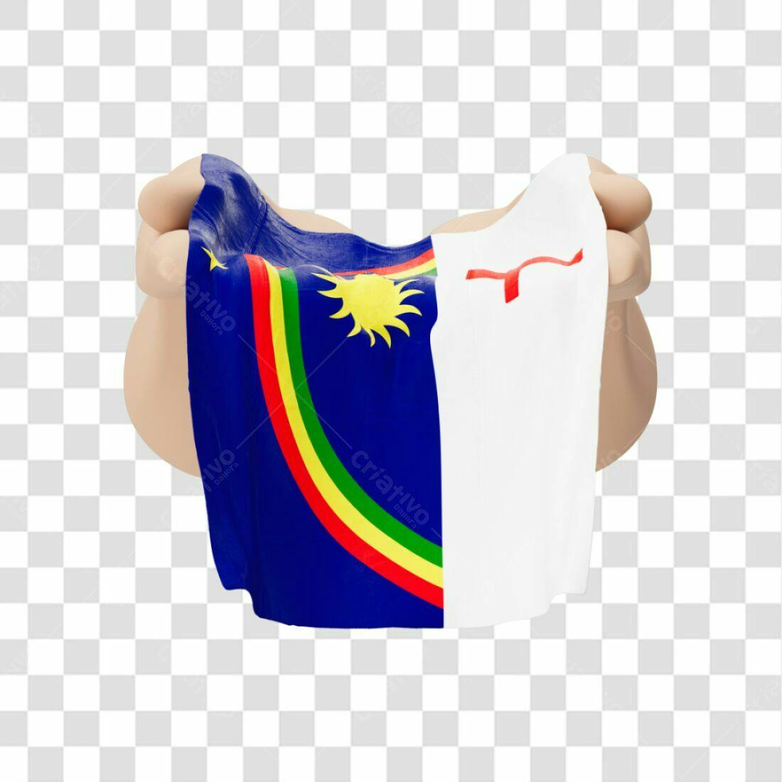 Bandeira PNG de Wallis e Futuna com fundo transparente