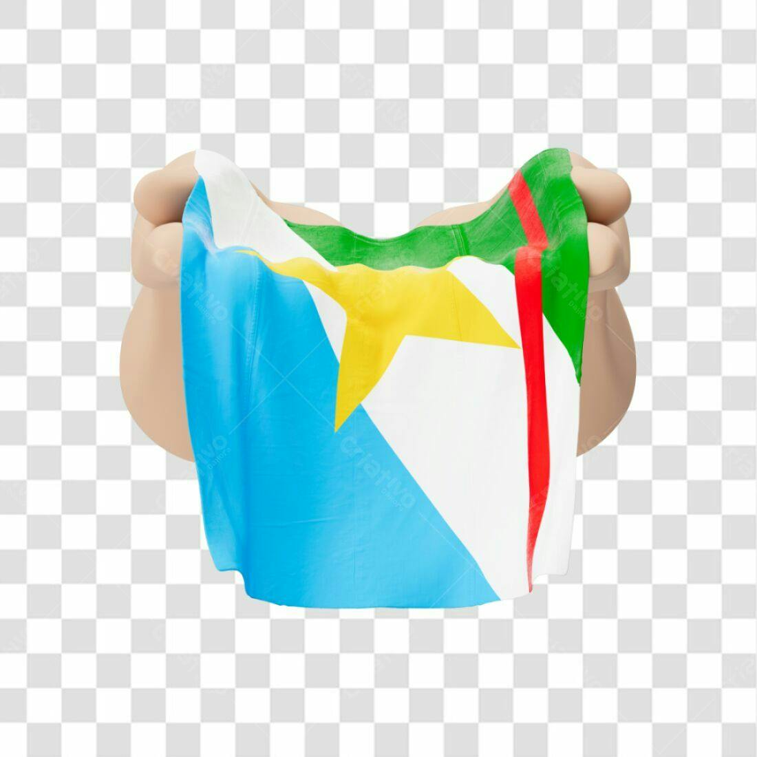 Bandeira Guiana Francesa PNG com fundo transparente