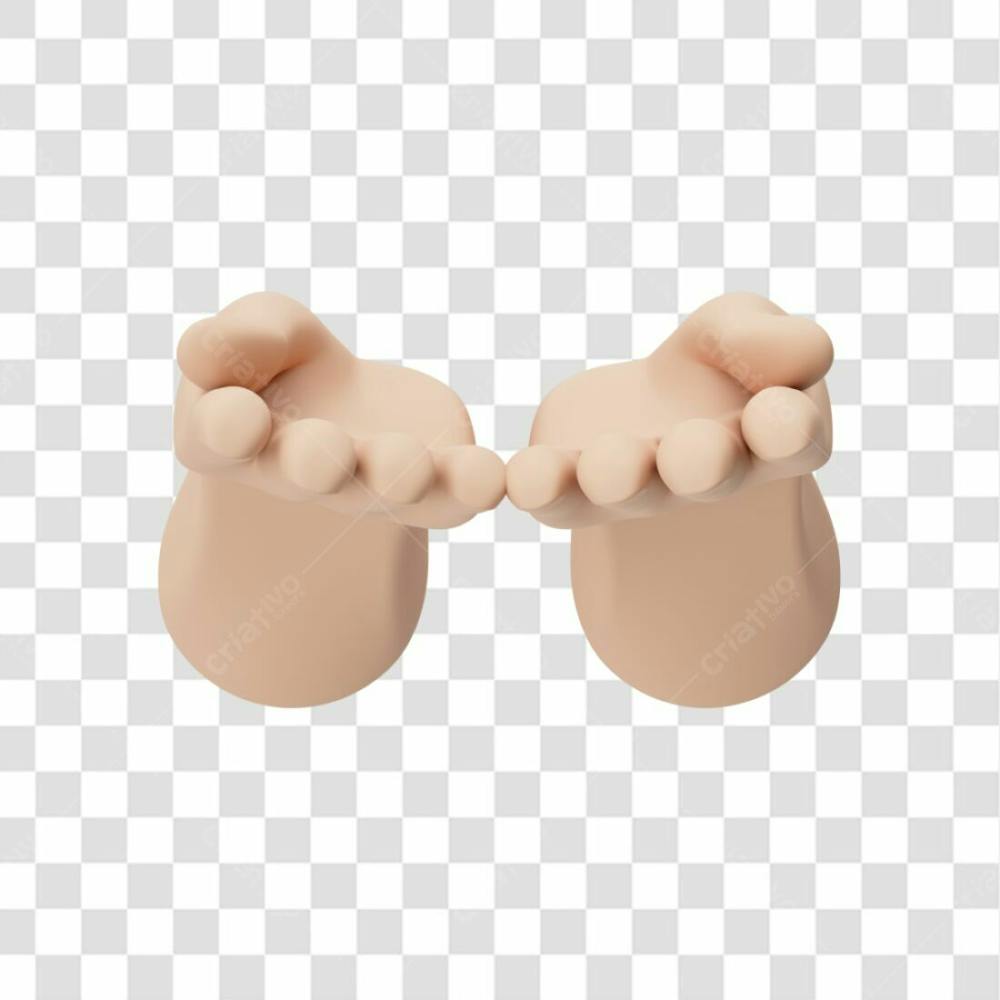 Mãos Em 3D Simbolizando Solidariedade Com Fundo Transparente Copiar