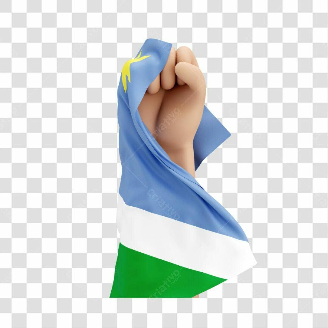Icone Bandeira Lesoto PNG com fundo transparente