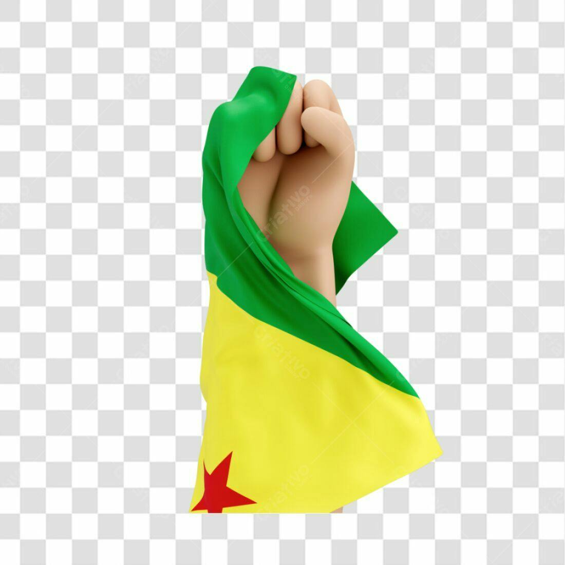 Icone Bandeira Guiana Francesa PNG com fundo transparente