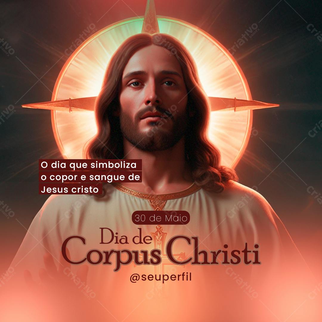 Post para Corpus Christi PSD Editável