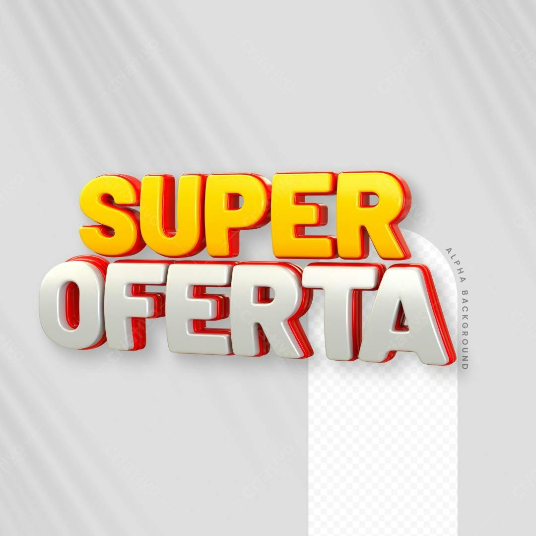 Selo 3D promocional amarelo e prata 3D