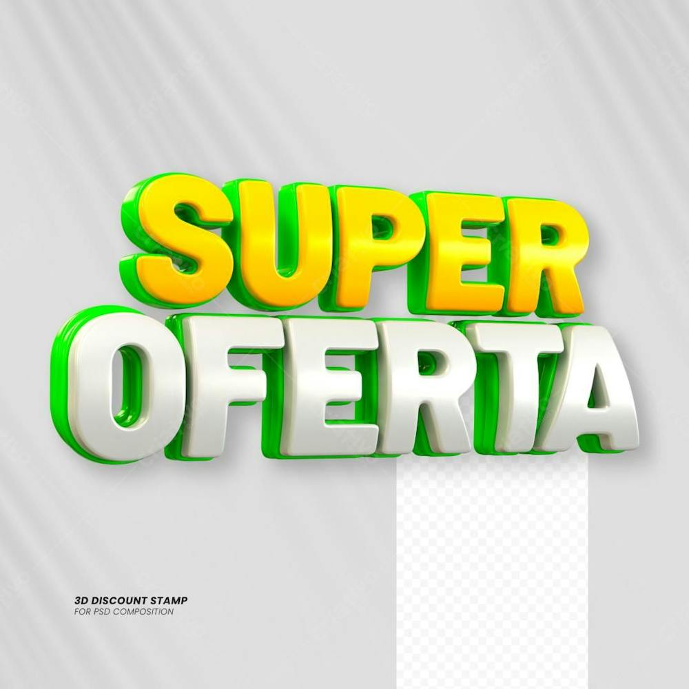 Super oferta Ofertas Especiais Selo 3d mercado