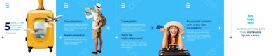 Banner para Checklist de Viagem PSD Editável