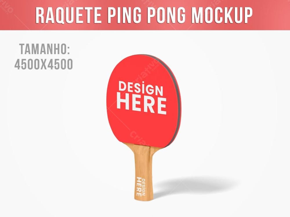 Raquete De Ping Pong Mockup