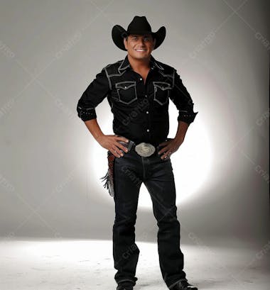 Homem, cantor sertanejo, cowboy